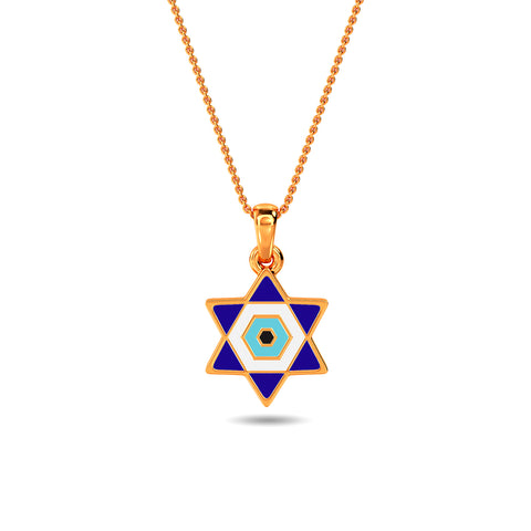 Gyula Evil Eye Gold Pendant