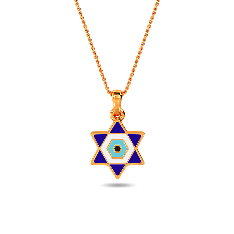 Gyula Evil Eye Gold Pendant
