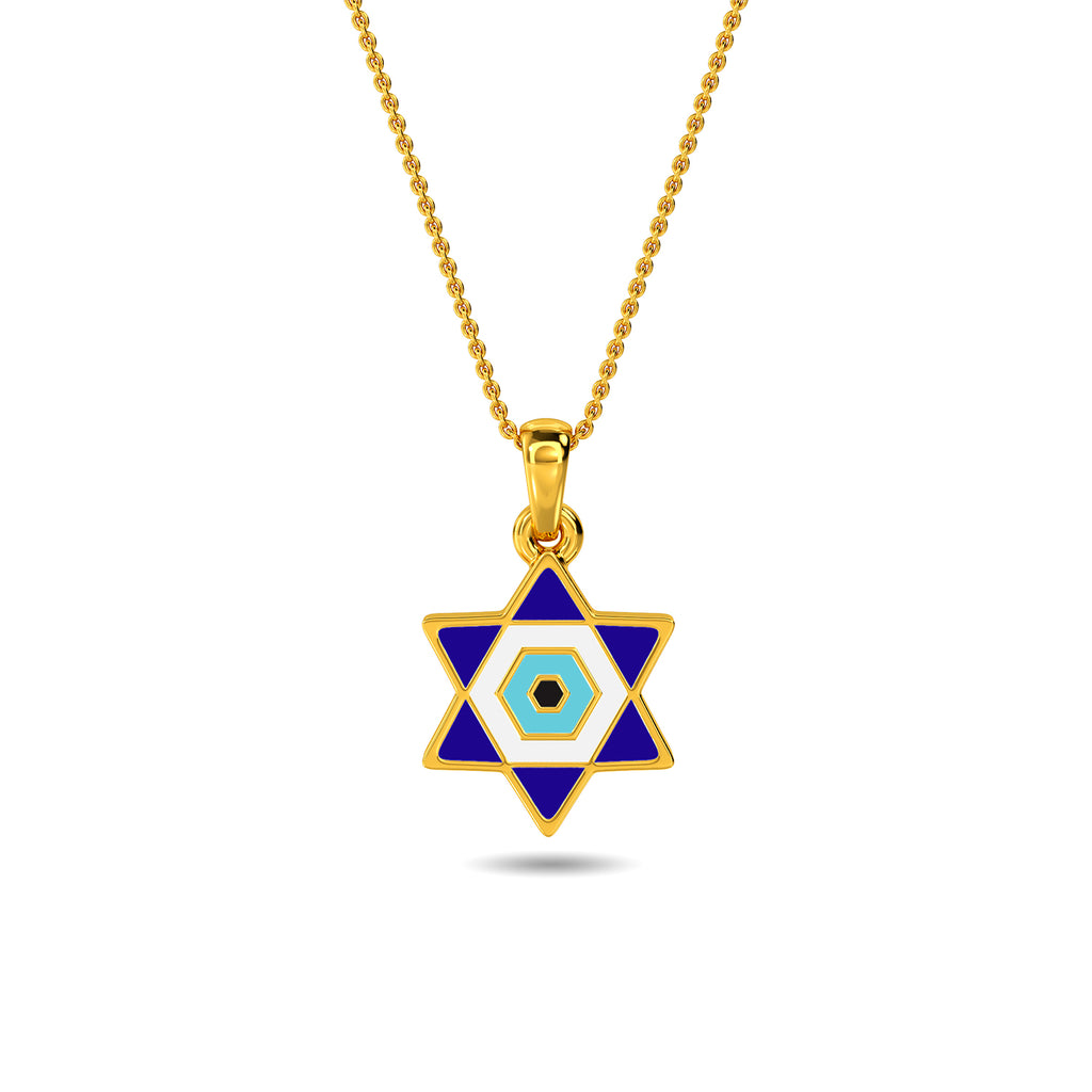 Gyula Evil Eye Gold Pendant