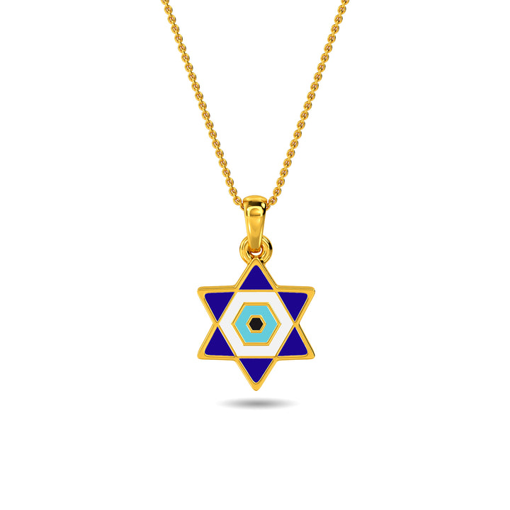 Gyula Evil Eye Gold Pendant
