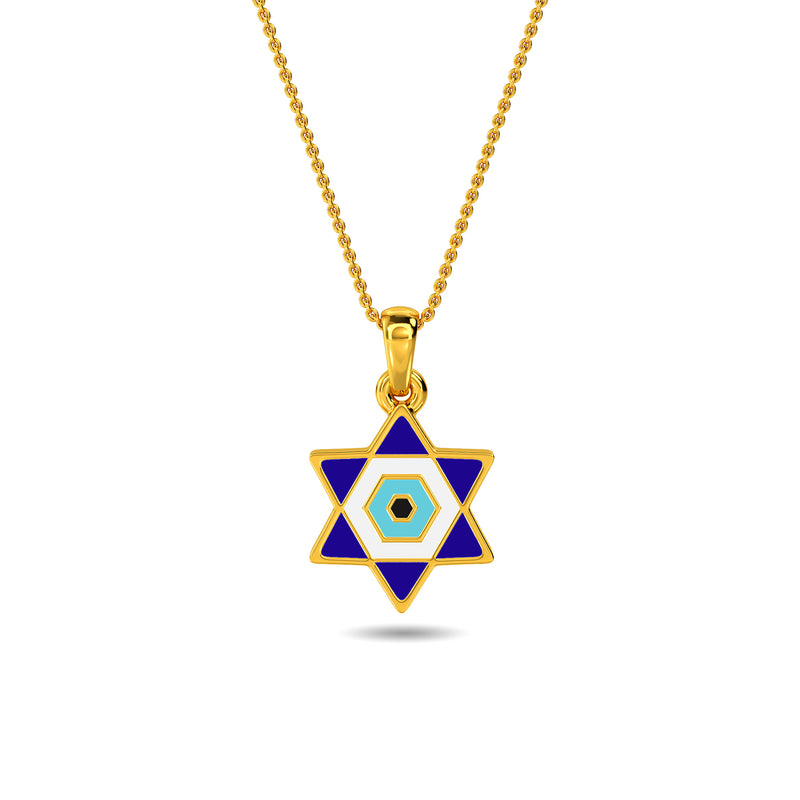 Gyula Evil Eye Gold Pendant