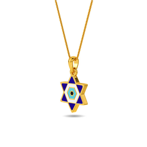 Gyula Evil Eye Gold Pendant