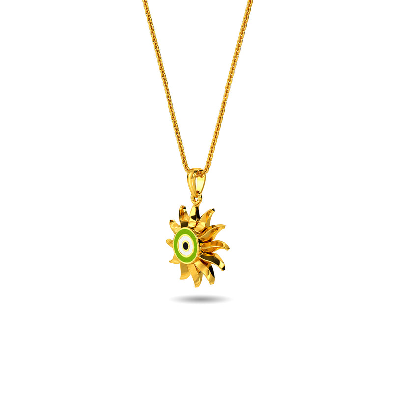 Hamit Evil Eye Gold Pendant