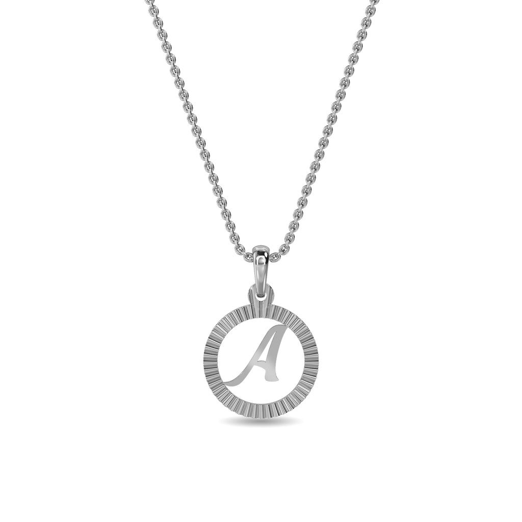Initial A Gold Pendant