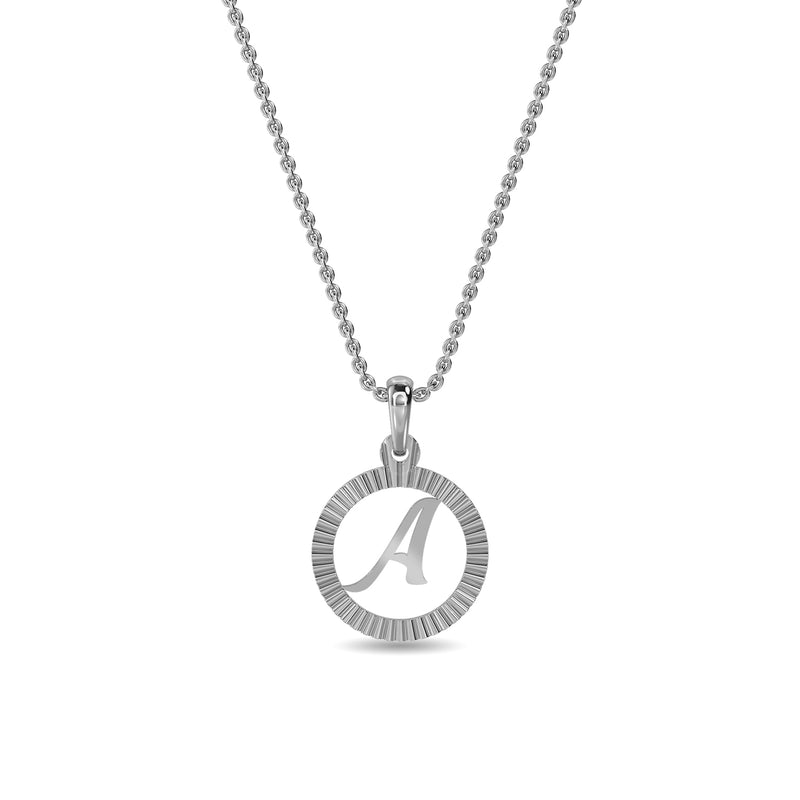 Initial A Gold Pendant