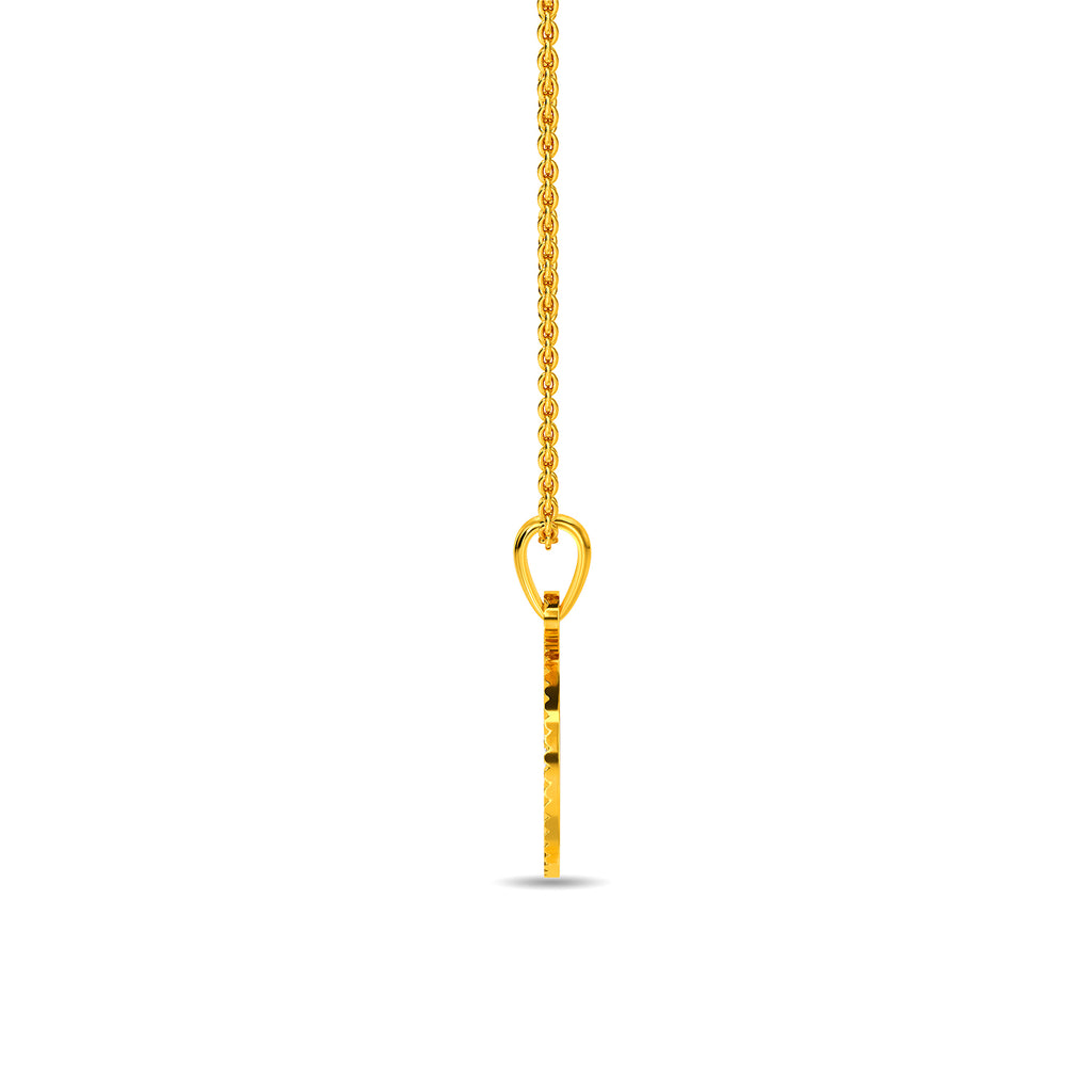 Initial A Gold Pendant