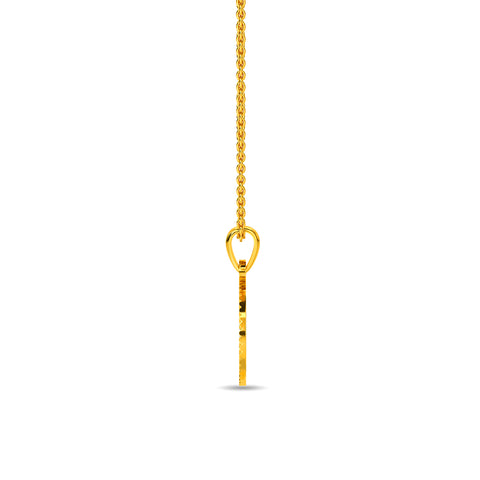Initial A Gold Pendant