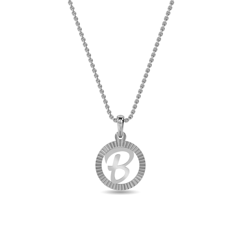 Initial B Gold Pendant