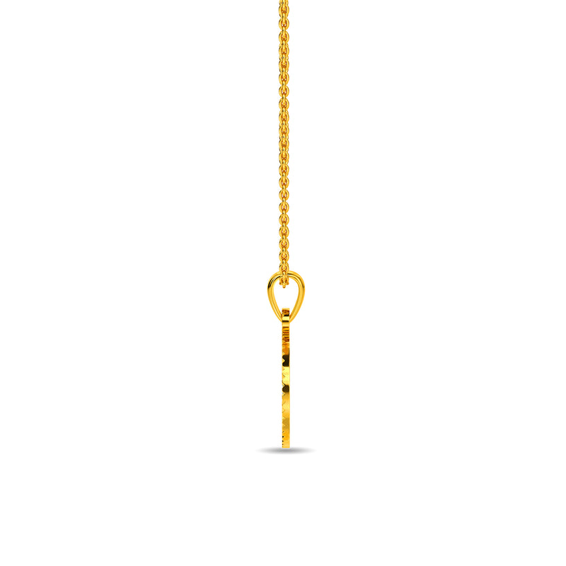 Initial B Gold Pendant