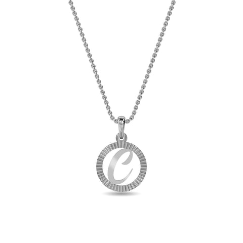 Initial C Gold Pendant