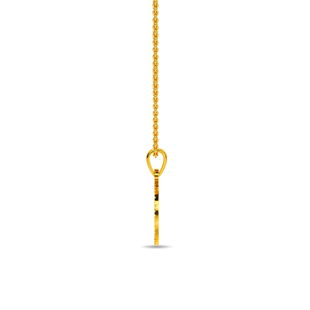 Initial C Gold Pendant