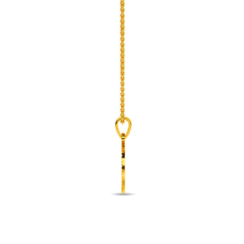 Initial C Gold Pendant