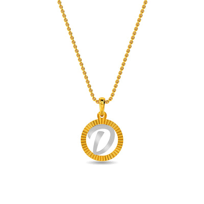 Initial D Gold Pendant