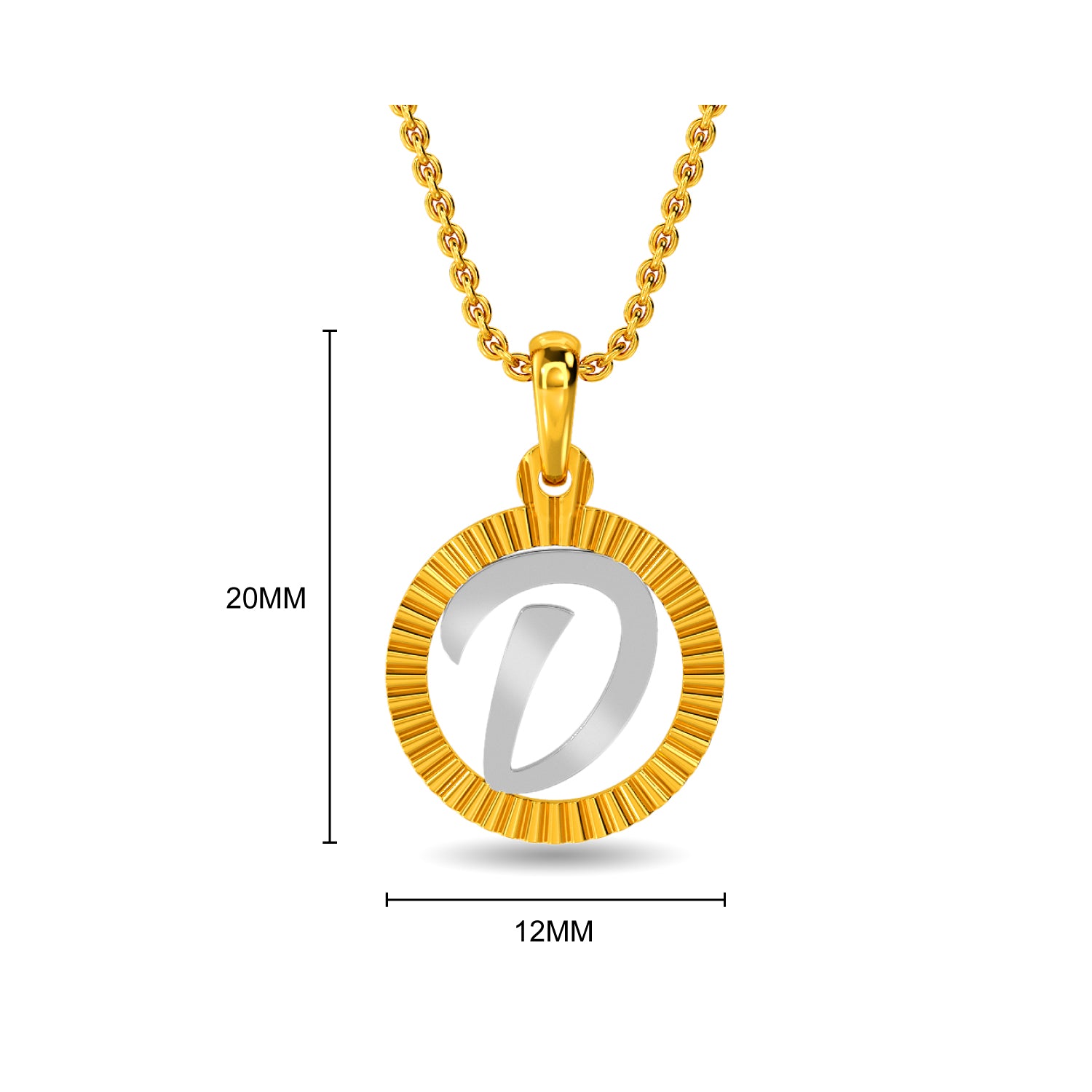 Initial D Gold Pendant