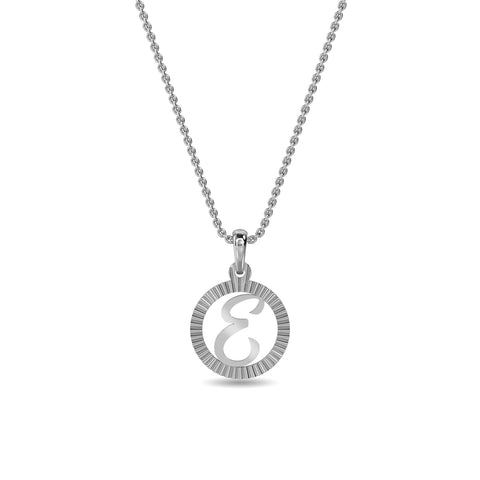 Initial E Gold Pendant