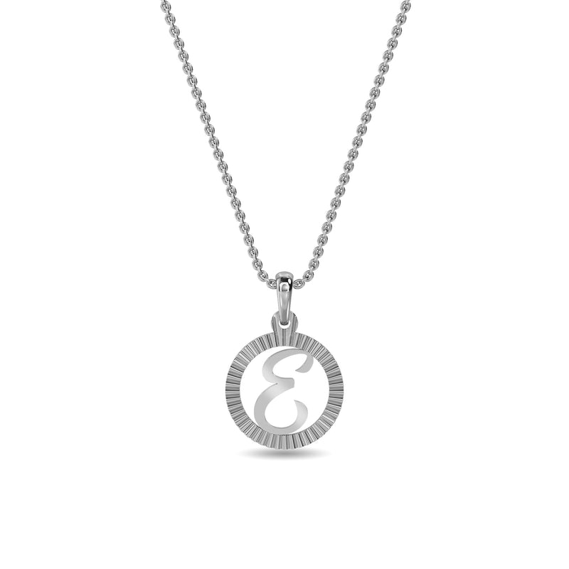 Initial E Gold Pendant