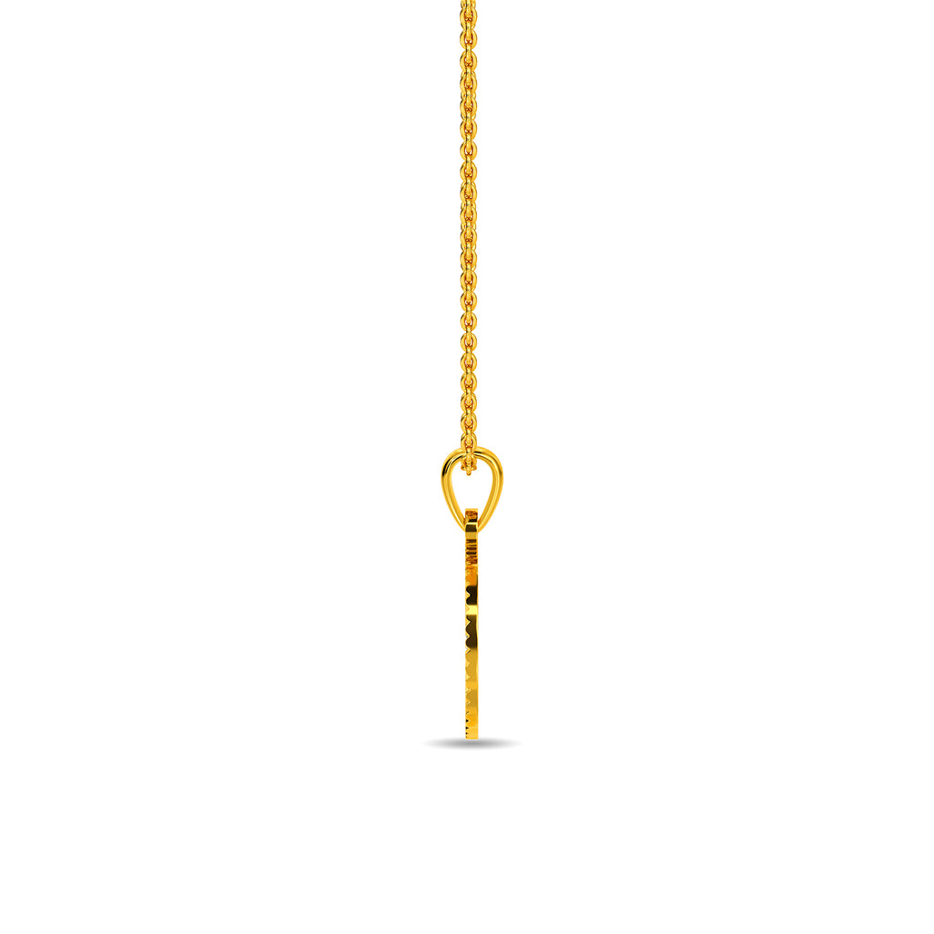 Initial E Gold Pendant