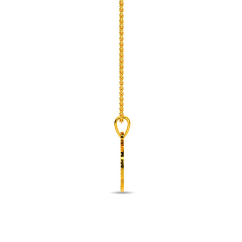Initial E Gold Pendant