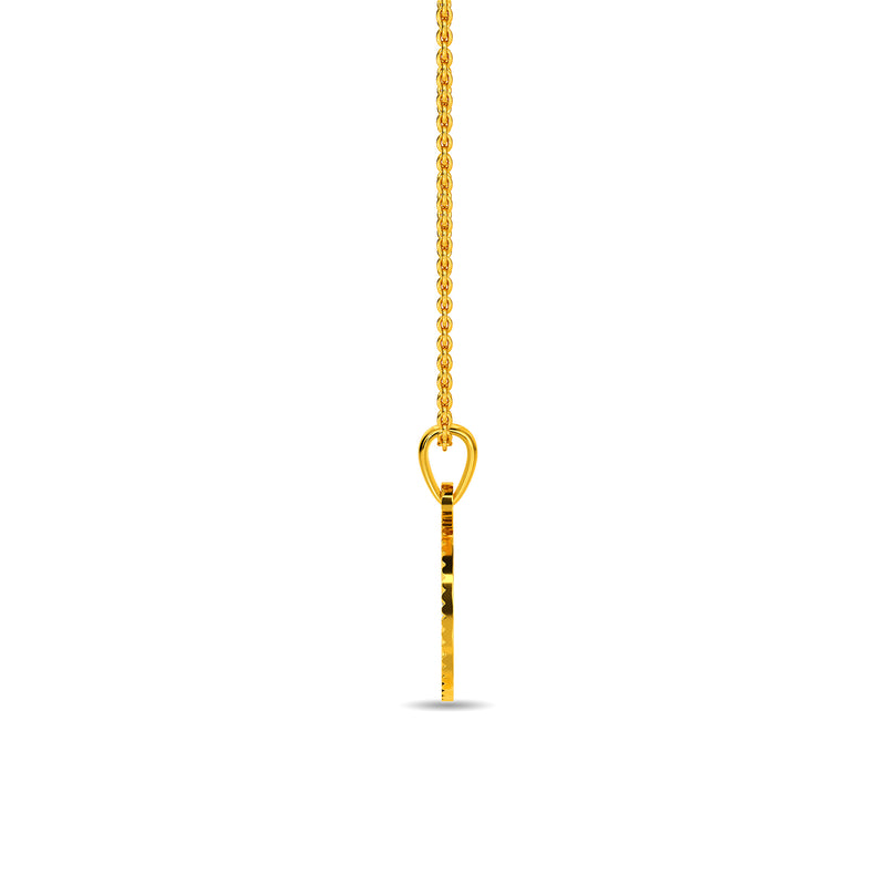 Initial E Gold Pendant