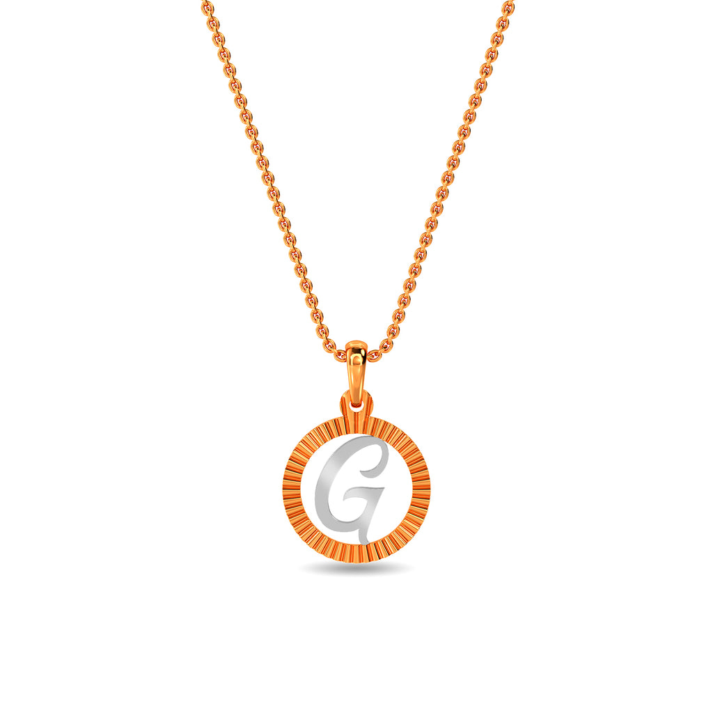 Initial G Gold Pendant