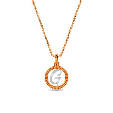 Initial G Gold Pendant