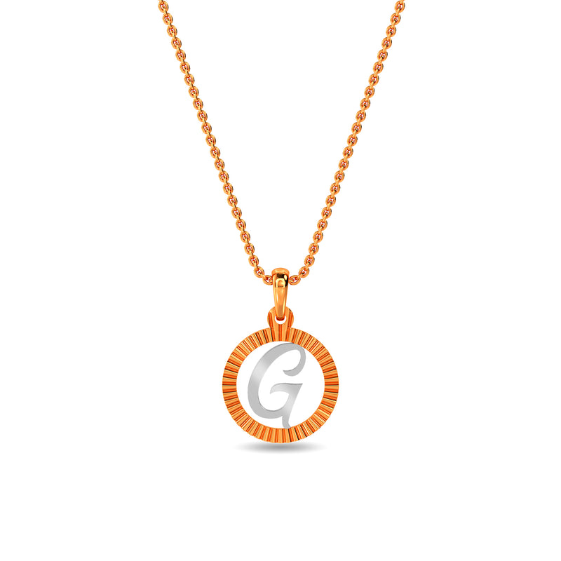 Initial G Gold Pendant