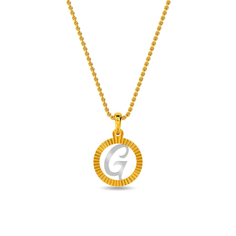Initial G Gold Pendant