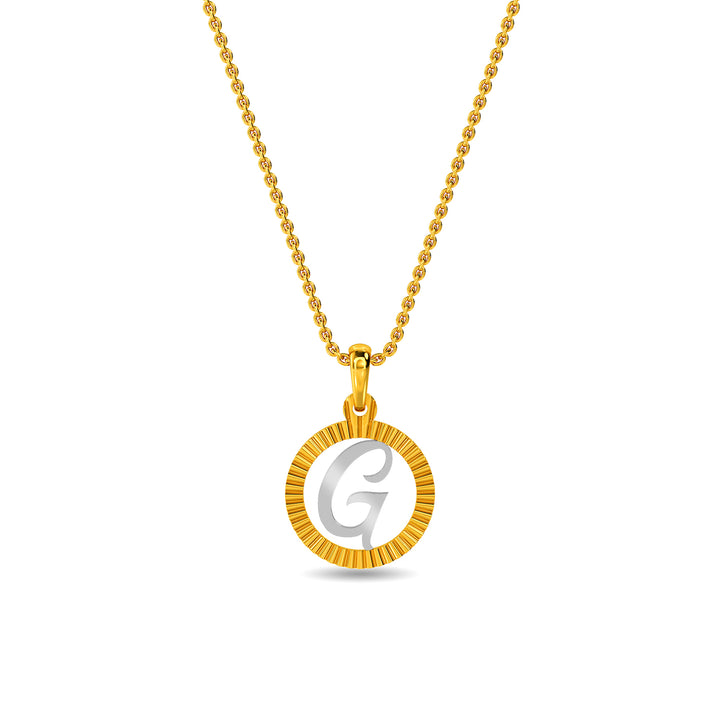 Initial G Gold Pendant