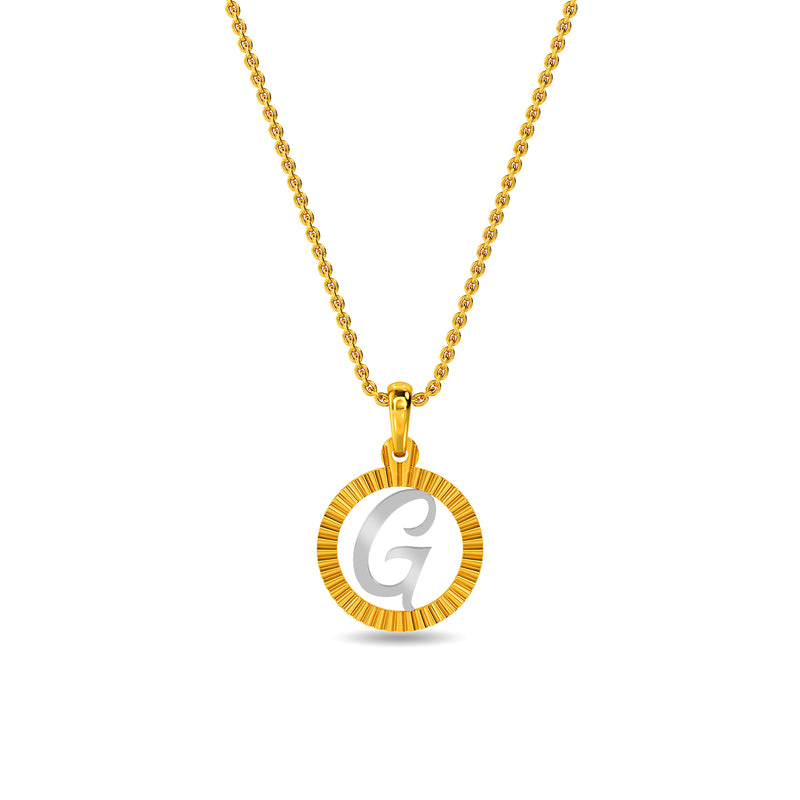 Initial G Gold Pendant