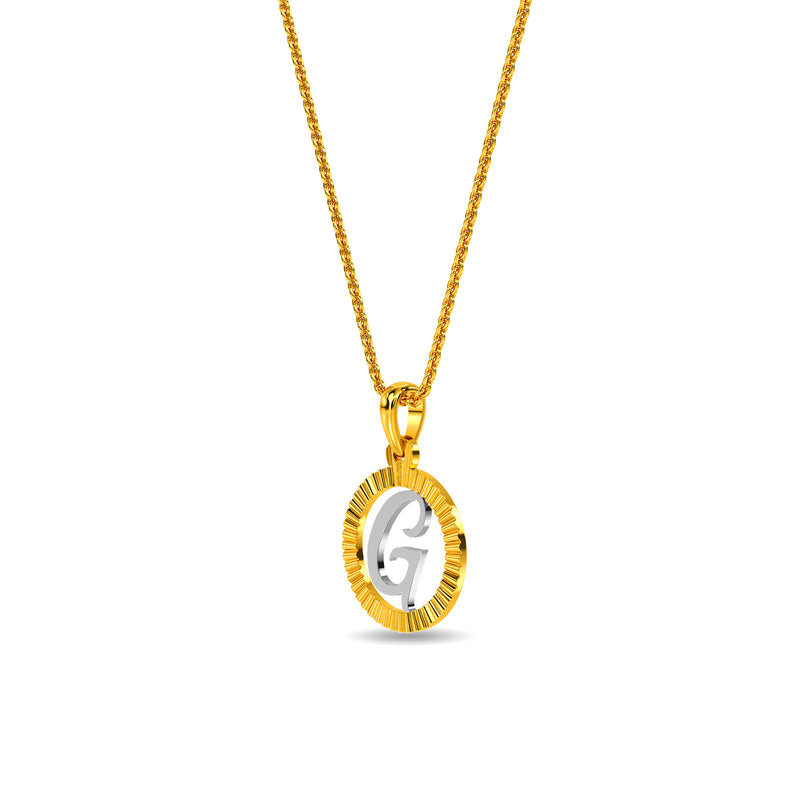 Initial G Gold Pendant