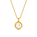 Initial H Gold Pendant