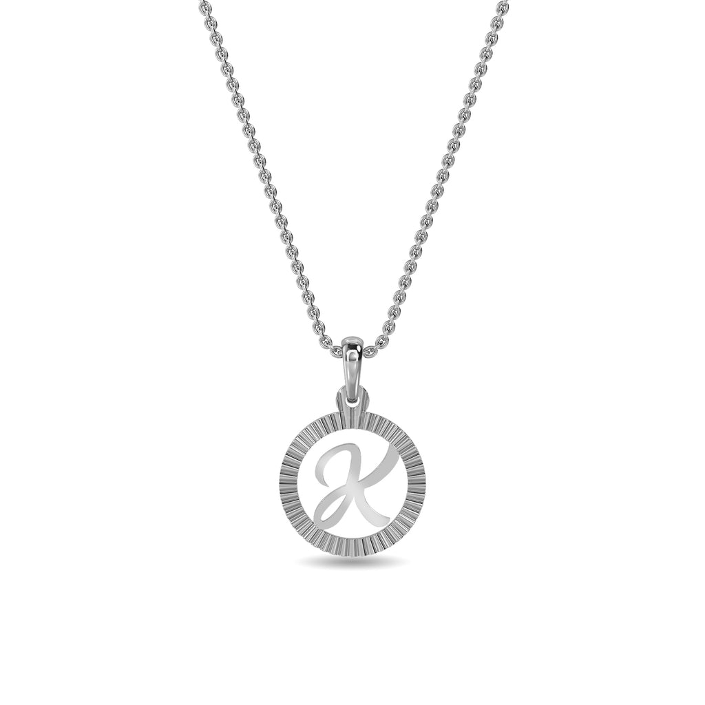 Initial K Gold Pendant
