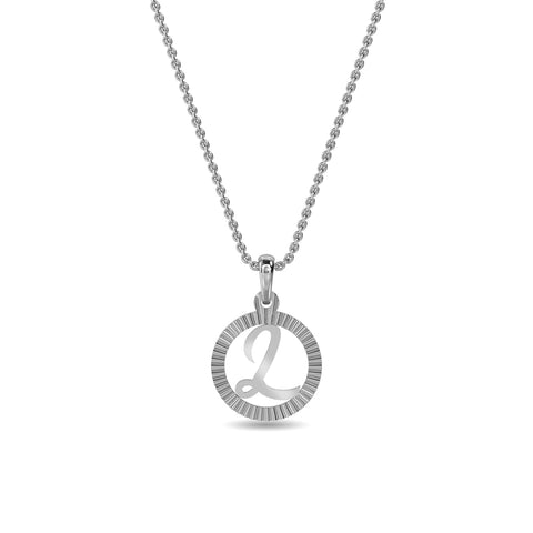 Initial L Gold Pendant