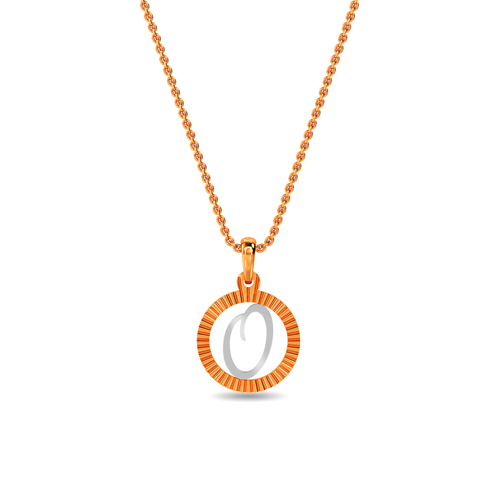 Initial O Gold Pendant