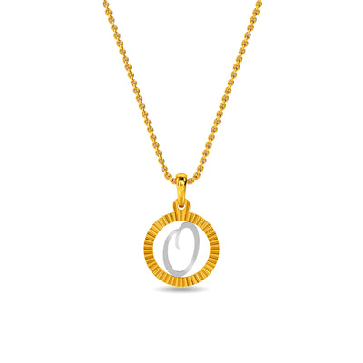 Initial O Gold Pendant