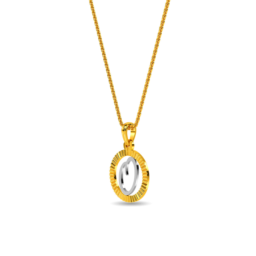 Initial O Gold Pendant