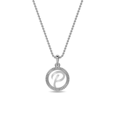 Initial P Gold Pendant