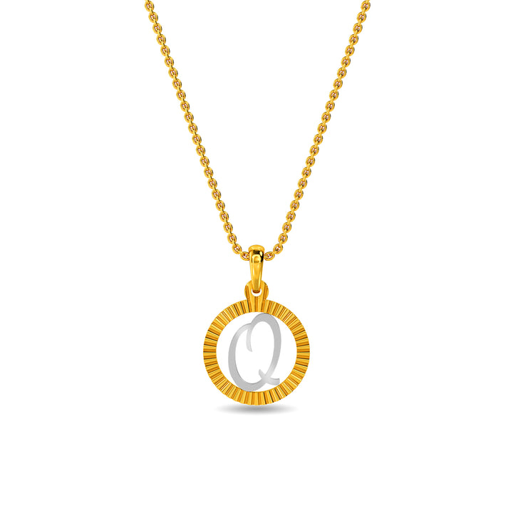 Initial Q Gold Pendant