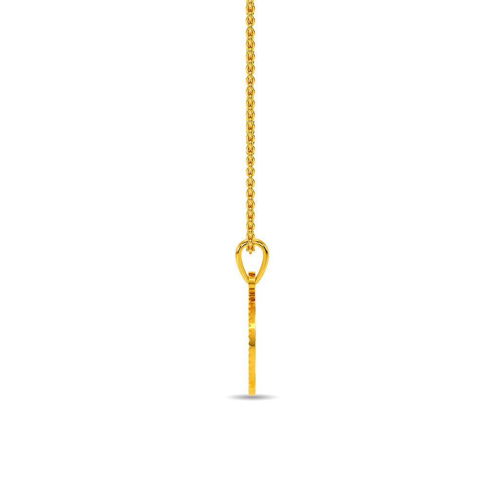 Initial U Gold Pendant
