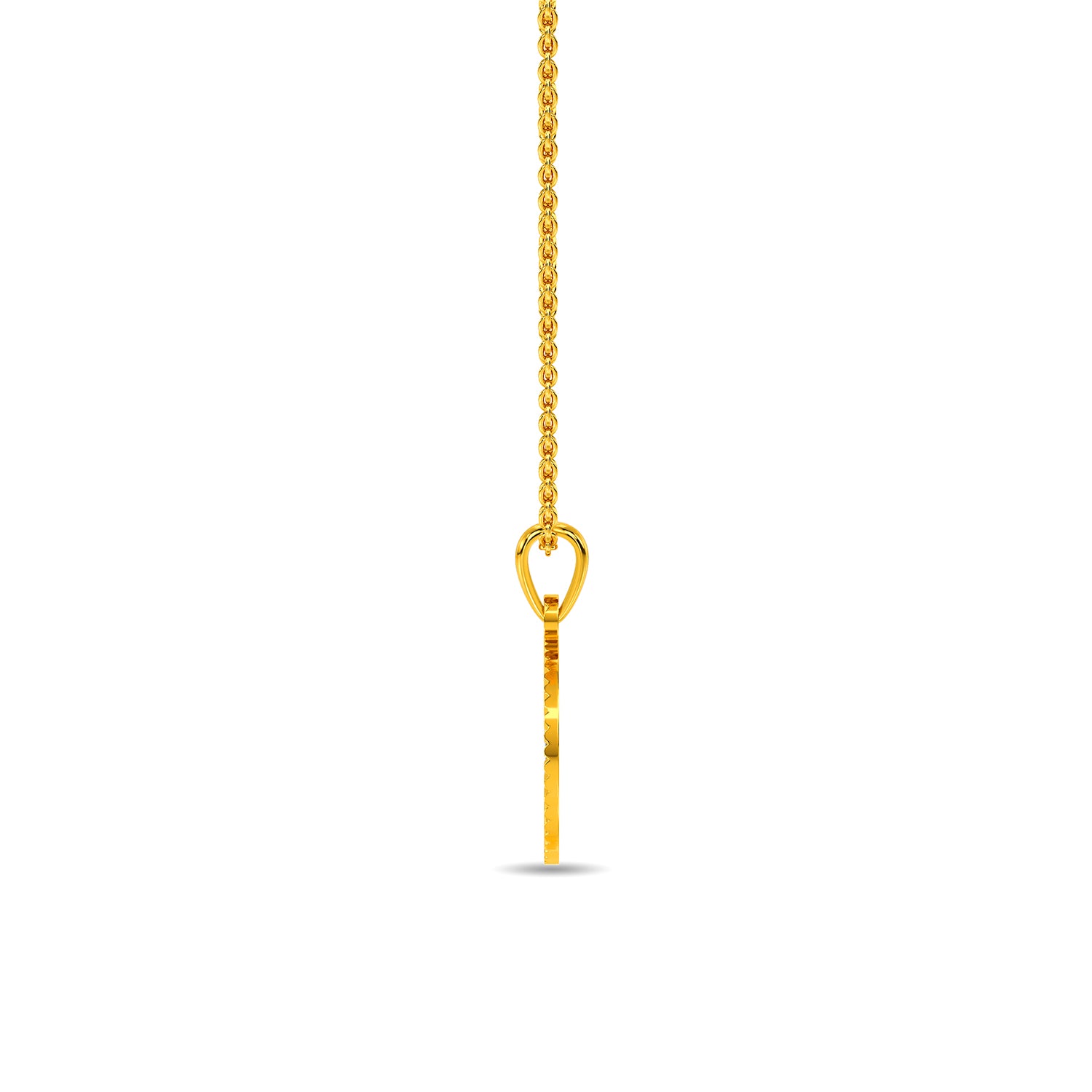 Initial U Gold Pendant