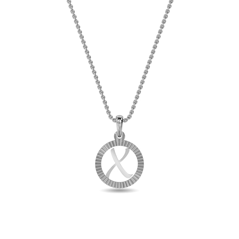 Initial X Gold Pendant