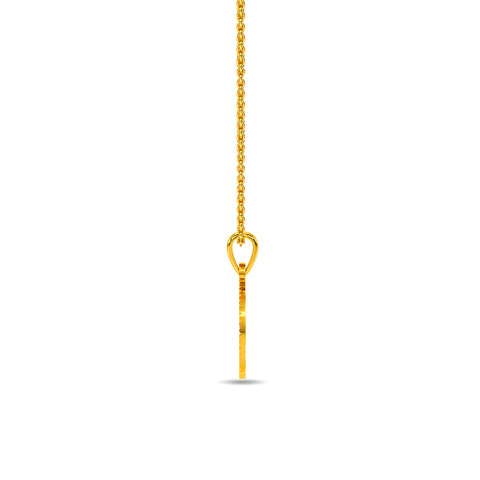 Initial X Gold Pendant