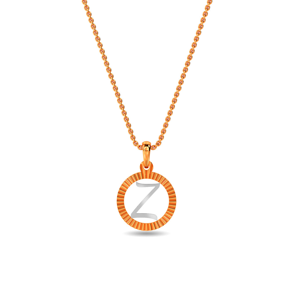 Initial Z Gold Pendant