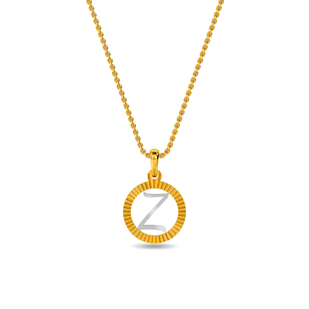 Initial Z Gold Pendant