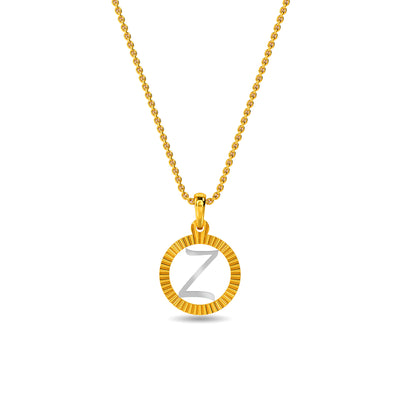 Initial Z Gold Pendant