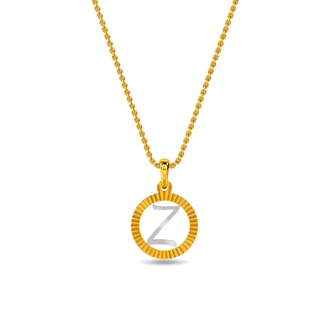 Initial Z Gold Pendant