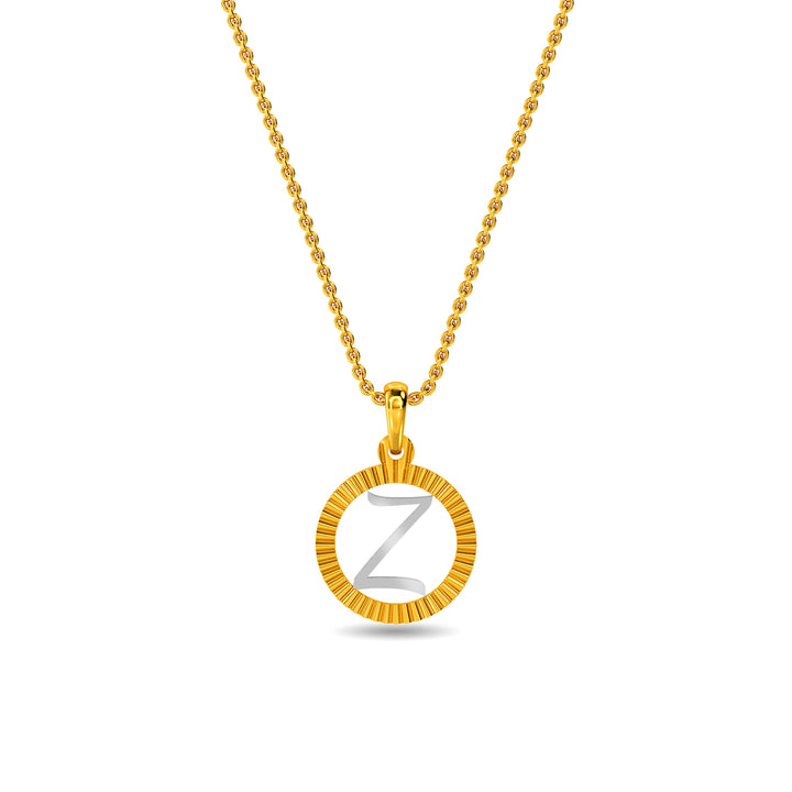 Initial Z Gold Pendant