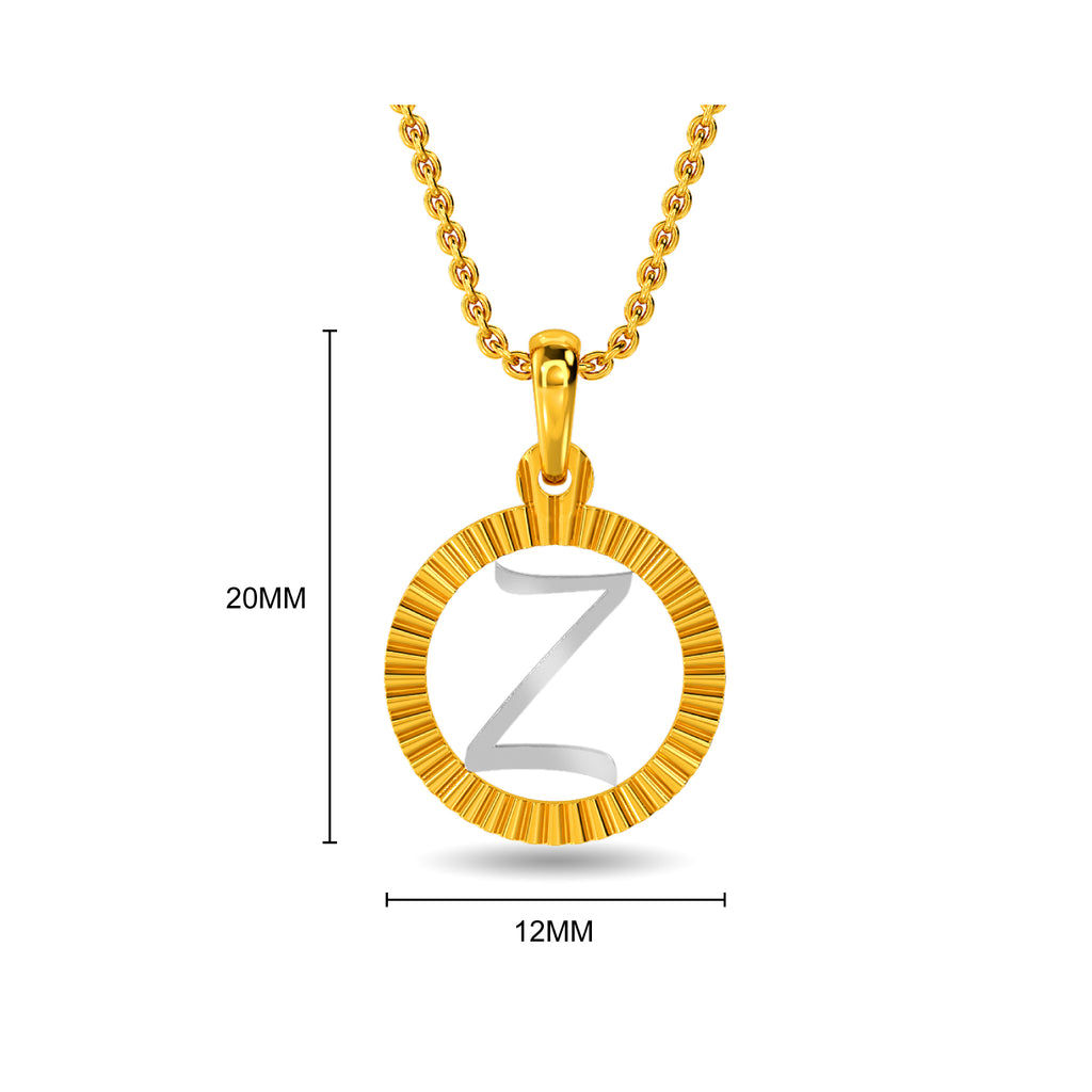 Initial Z Gold Pendant