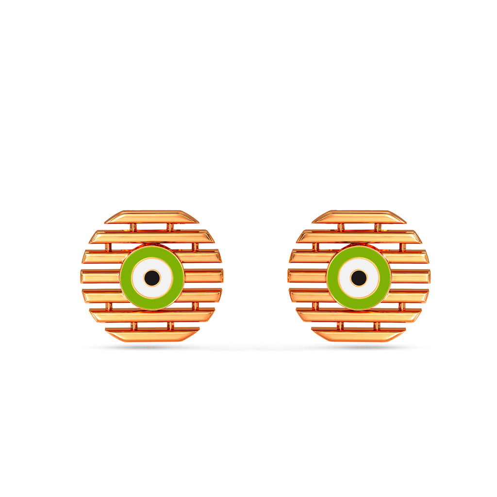 Jale Evil Eye Gold Earring