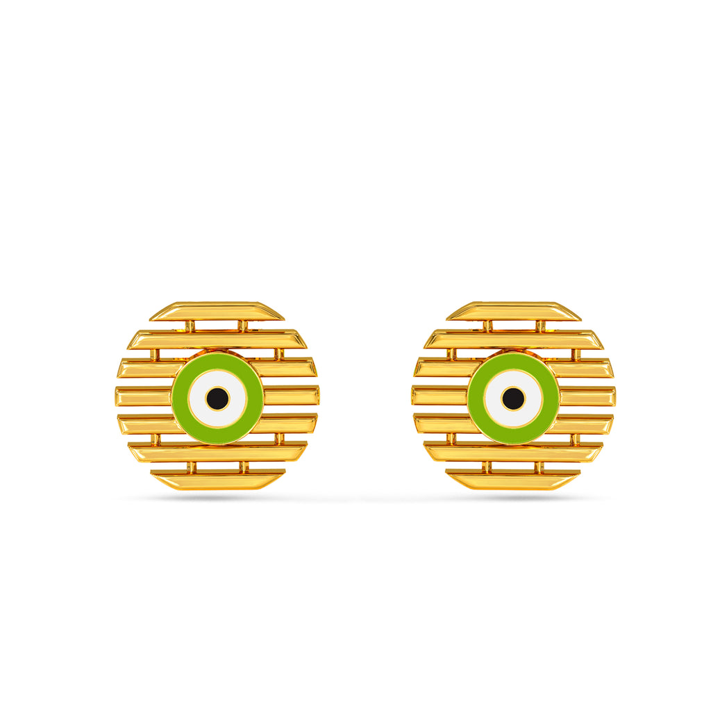 Jale Evil Eye Gold Earring